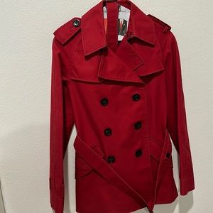 Coach Red Trench Coat